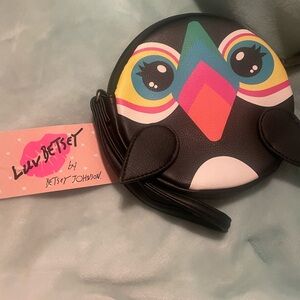 NWT Betsey Johnson Toucan Wristlet/Coin Purse